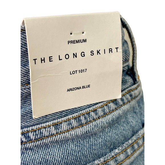 Zara Skirt Denim MAXI Midi SKIRT The Long Skirt XS to Small FIt - Picture 8 of 8